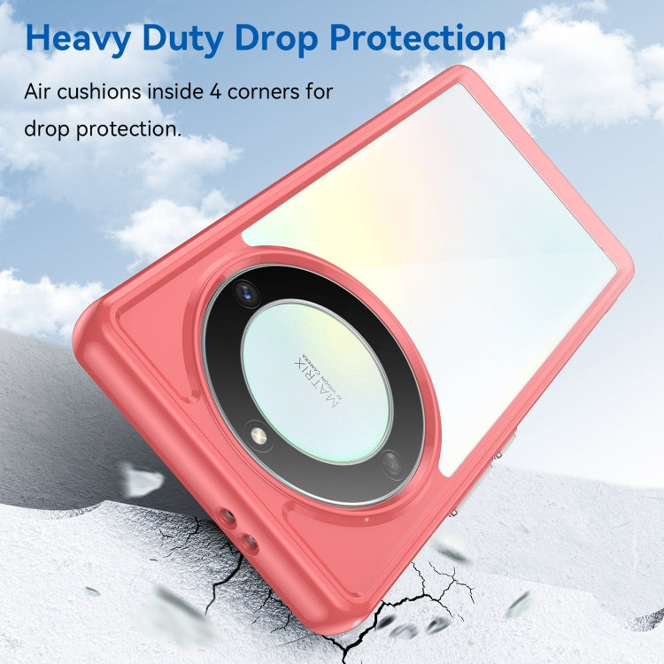 For Honor X40 Colorful Series Acrylic + TPU Phone Case