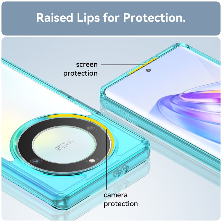 For Honor X40 Colorful Series Acrylic + TPU Phone Case