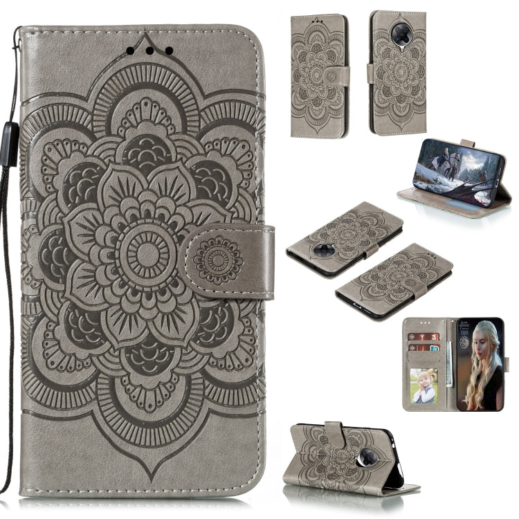 For Xiaomi Redmi K30 Pro Mandala Embossing Pattern Horizontal Flip PU Leather Case with Holder & Card Slots & Walle & Lanyard