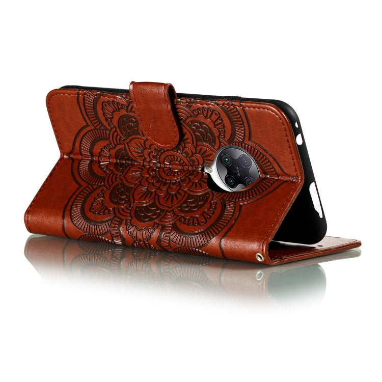 For Xiaomi Redmi K30 Pro Mandala Embossing Pattern Horizontal Flip PU Leather Case with Holder & Card Slots & Walle & Lanyard