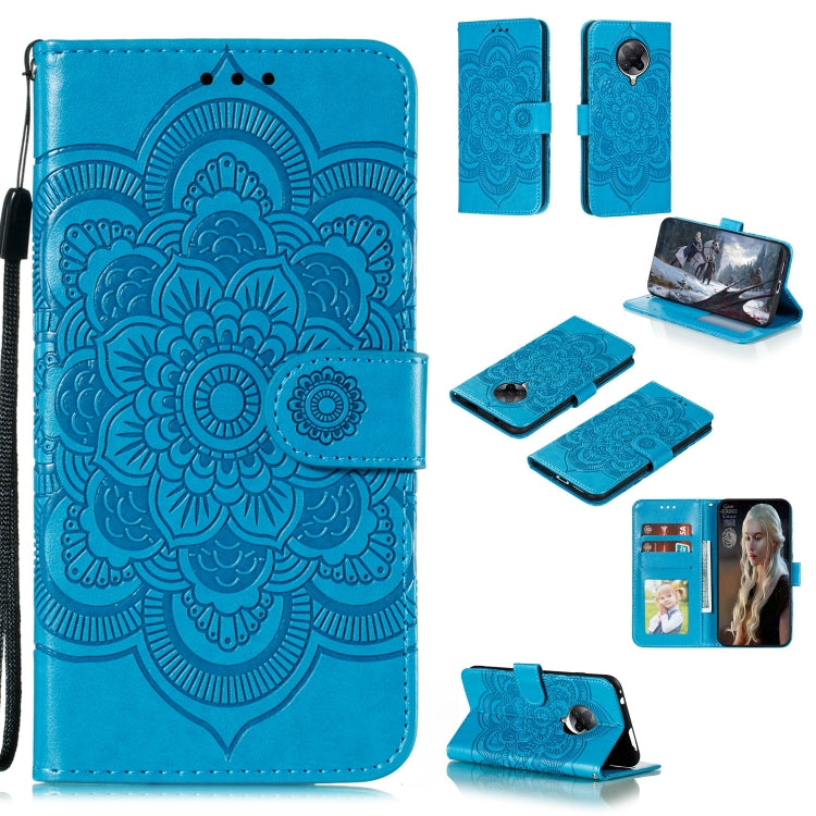 For Xiaomi Redmi K30 Pro Mandala Embossing Pattern Horizontal Flip PU Leather Case with Holder & Card Slots & Walle & Lanyard