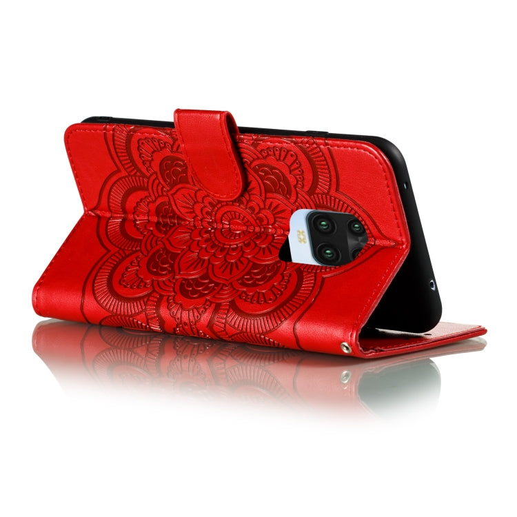 For Xiaomi Redmi Note 9 Pro Max Mandala Embossing Pattern Horizontal Flip PU Leather Case with Holder & Card Slots & Walle & Lanyard