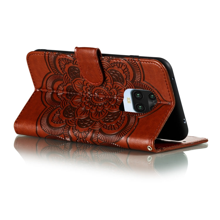 For Xiaomi Redmi Note 9 Pro Max Mandala Embossing Pattern Horizontal Flip PU Leather Case with Holder & Card Slots & Walle & Lanyard