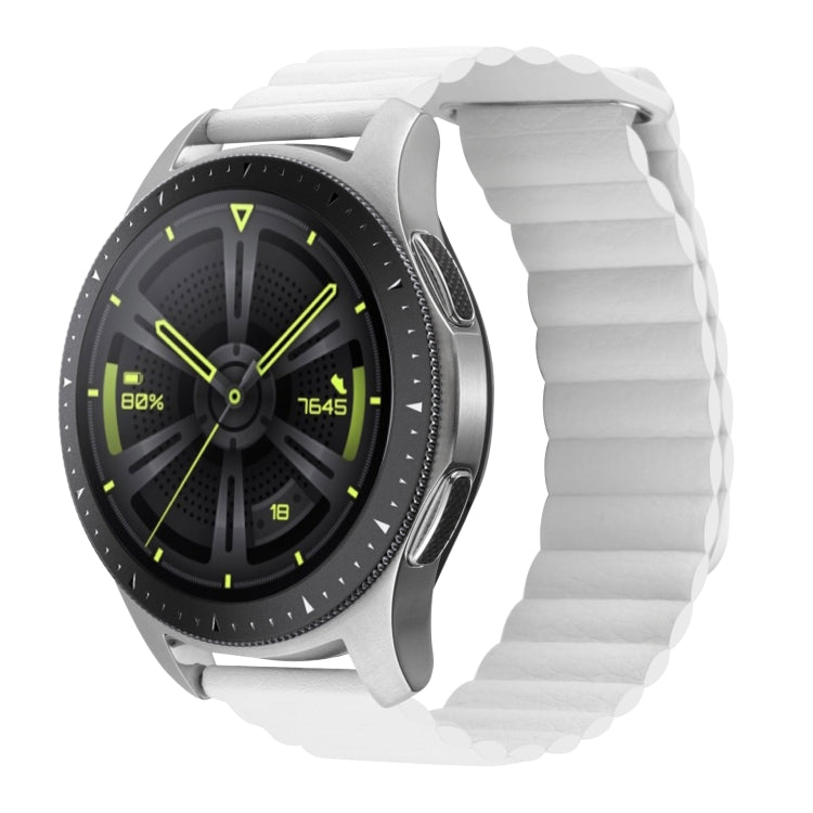 For Amazfit GTS 4 / GTS 4 Mini / GTS 3 20mm Universal Magnetic Loop Leather Watch Band