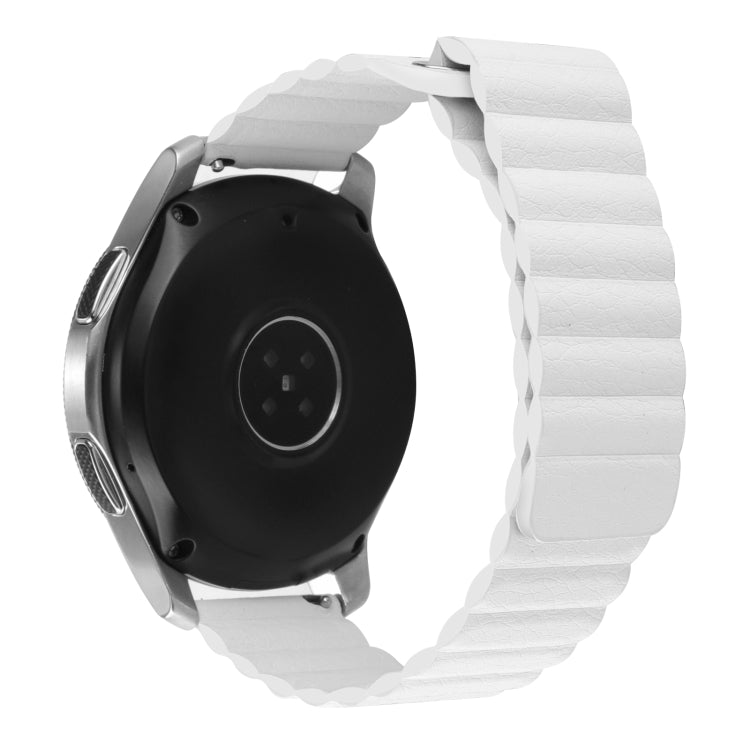 For Amazfit GTS 4 / GTS 4 Mini / GTS 3 20mm Universal Magnetic Loop Leather Watch Band
