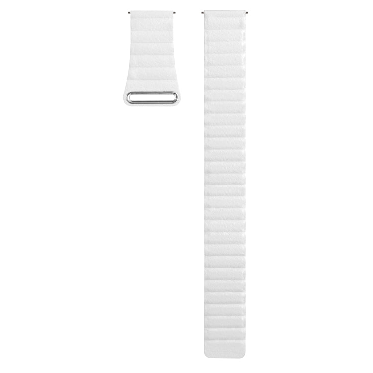 For Amazfit GTS 4 / GTS 4 Mini / GTS 3 20mm Universal Magnetic Loop Leather Watch Band
