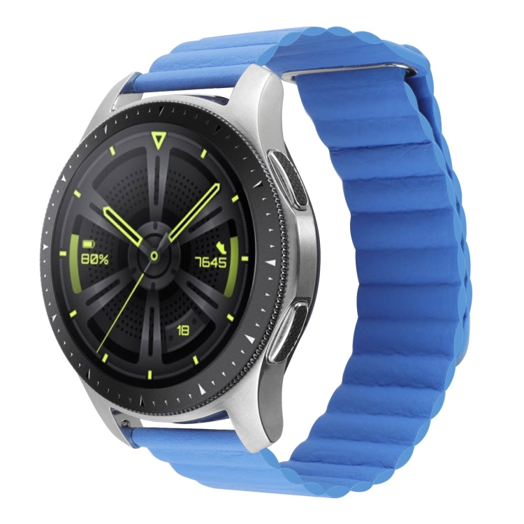 For Amazfit GTS 4 / GTS 4 Mini / GTS 3 20mm Universal Magnetic Loop Leather Watch Band