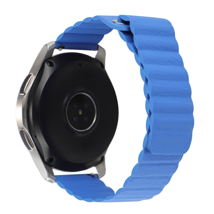 For Amazfit GTS 4 / GTS 4 Mini / GTS 3 20mm Universal Magnetic Loop Leather Watch Band
