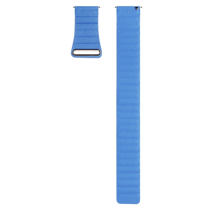 For Amazfit GTS 4 / GTS 4 Mini / GTS 3 20mm Universal Magnetic Loop Leather Watch Band