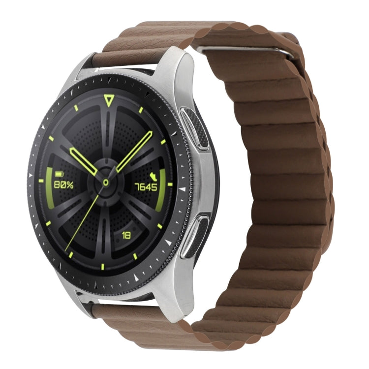 For Amazfit GTS 4 / GTS 4 Mini / GTS 3 20mm Universal Magnetic Loop Leather Watch Band