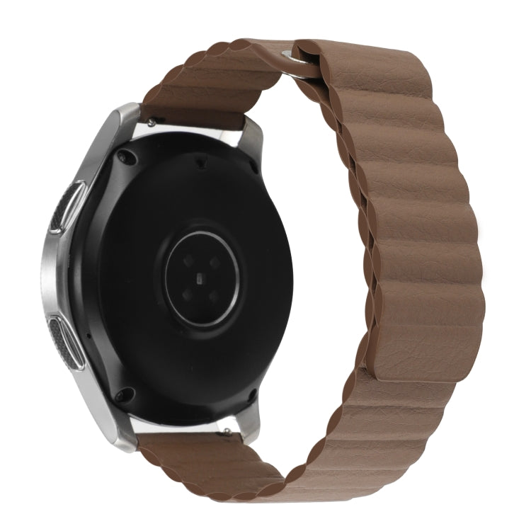 For Amazfit GTS 4 / GTS 4 Mini / GTS 3 20mm Universal Magnetic Loop Leather Watch Band
