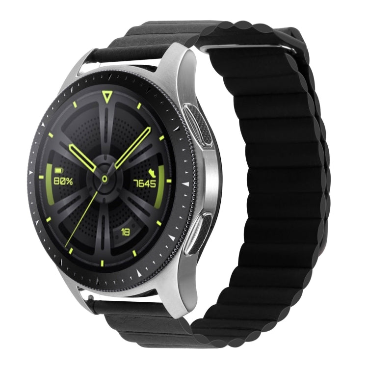 For Amazfit GTS 4 / GTS 4 Mini / GTS 3 20mm Universal Magnetic Loop Leather Watch Band
