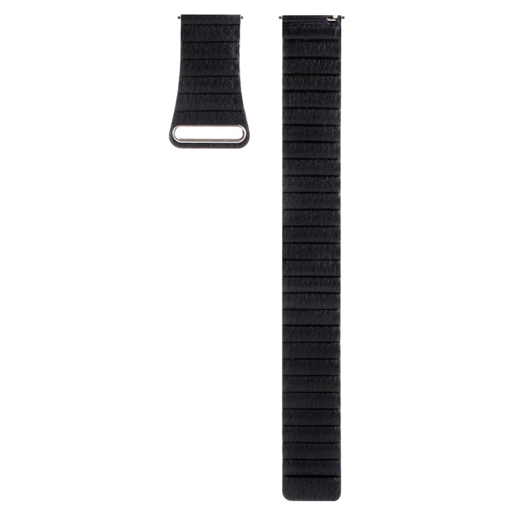 For Amazfit GTS 4 / GTS 4 Mini / GTS 3 20mm Universal Magnetic Loop Leather Watch Band