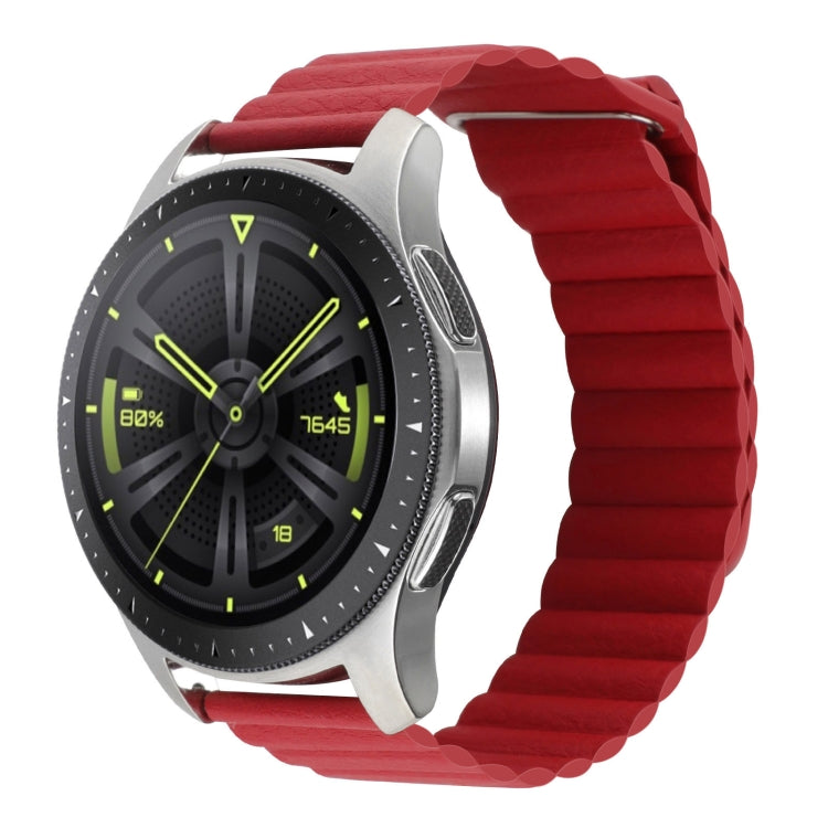 For Amazfit GTS 4 / GTS 4 Mini / GTS 3 20mm Universal Magnetic Loop Leather Watch Band