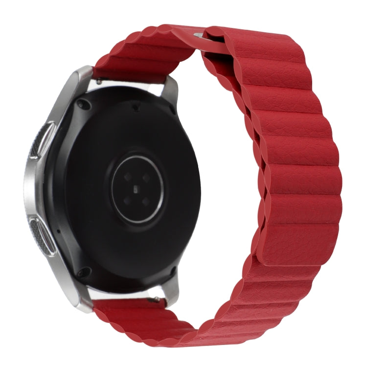 For Amazfit GTS 4 / GTS 4 Mini / GTS 3 20mm Universal Magnetic Loop Leather Watch Band