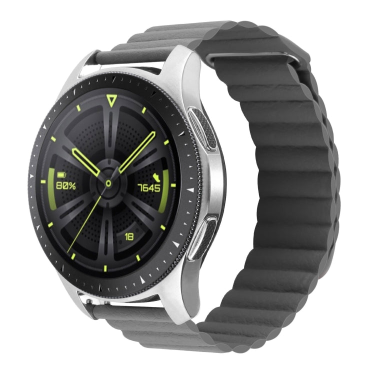 For Amazfit GTS 4 / GTS 4 Mini / GTS 3 20mm Universal Magnetic Loop Leather Watch Band