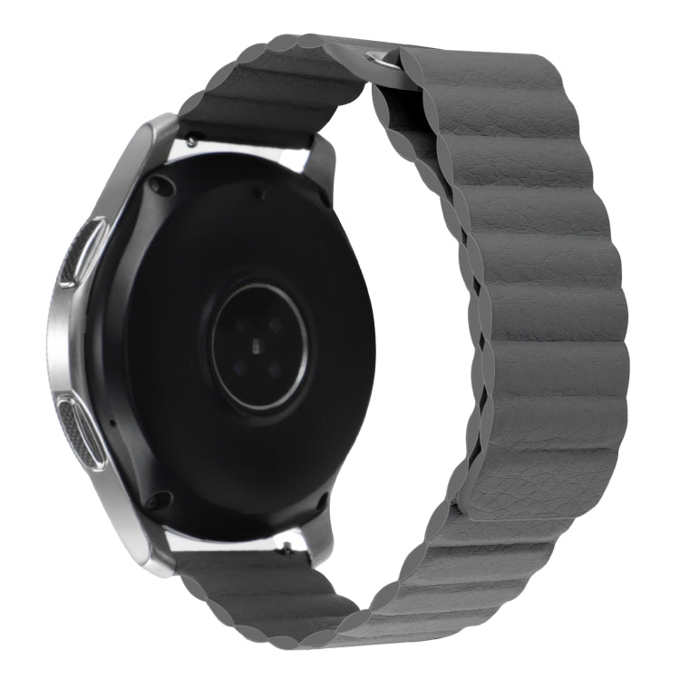 For Amazfit GTS 4 / GTS 4 Mini / GTS 3 20mm Universal Magnetic Loop Leather Watch Band