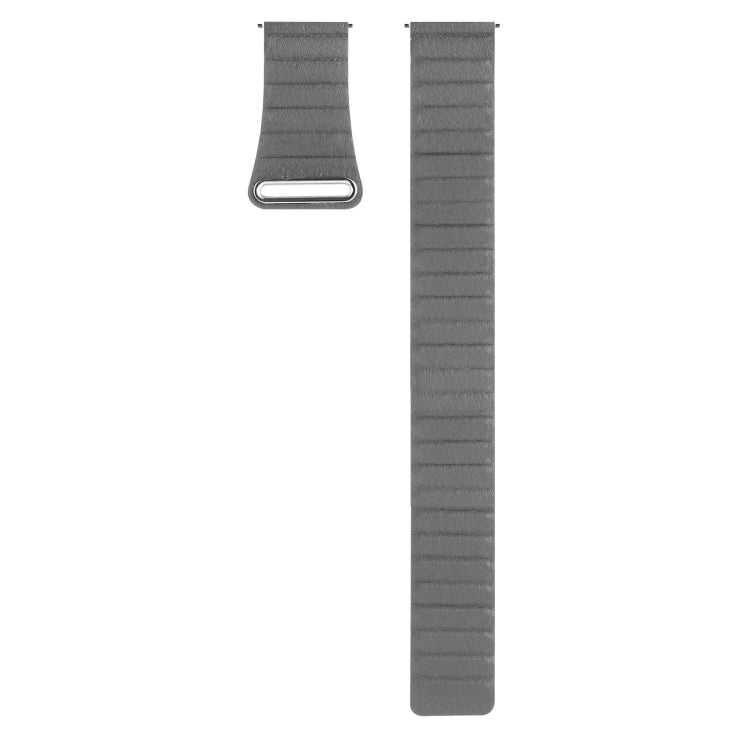 For Amazfit GTS 4 / GTS 4 Mini / GTS 3 20mm Universal Magnetic Loop Leather Watch Band