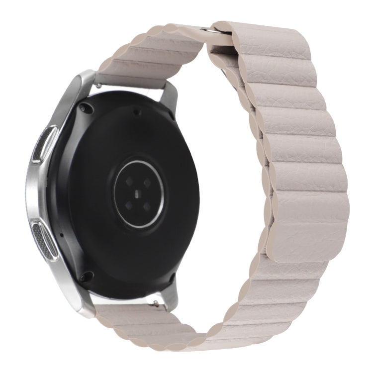 For Amazfit GTS 4 / GTS 4 Mini / GTS 3 20mm Universal Magnetic Loop Leather Watch Band