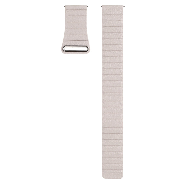 For Amazfit GTS 4 / GTS 4 Mini / GTS 3 20mm Universal Magnetic Loop Leather Watch Band
