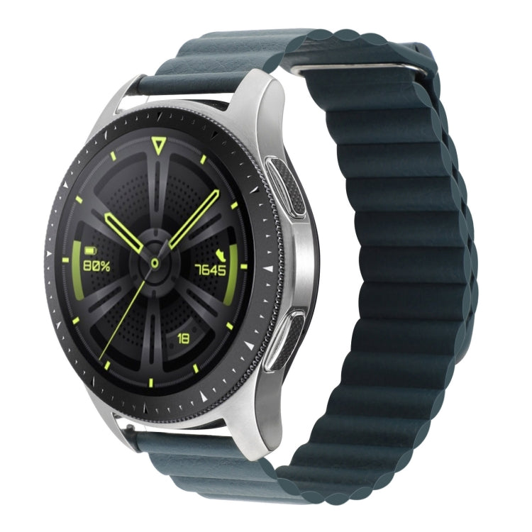 For Amazfit GTS 4 / GTS 4 Mini / GTS 3 20mm Universal Magnetic Loop Leather Watch Band