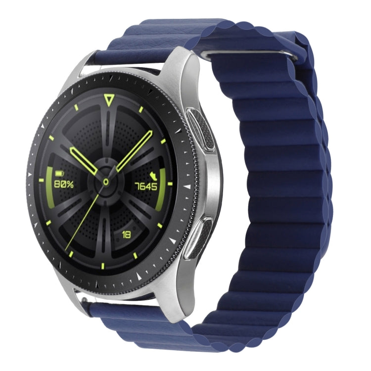 For Amazfit GTS 4 / GTS 4 Mini / GTS 3 20mm Universal Magnetic Loop Leather Watch Band