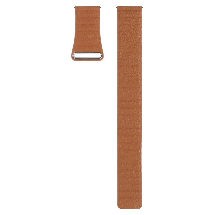 For Amazfit GTS 4 / GTS 4 Mini / GTS 3 20mm Universal Magnetic Loop Leather Watch Band