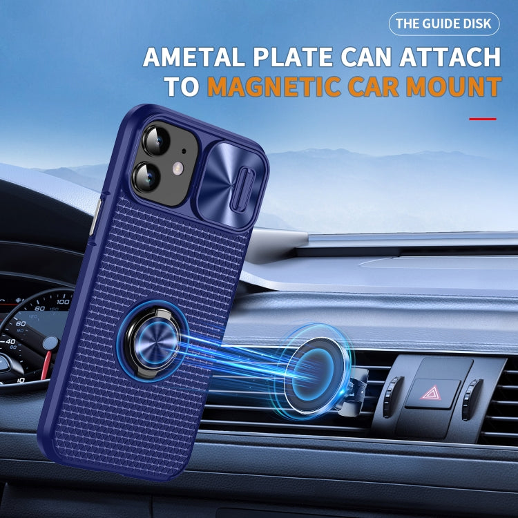 For iPhone 14 Plus Sliding Camshield Armor Phone Case with Ring Holder