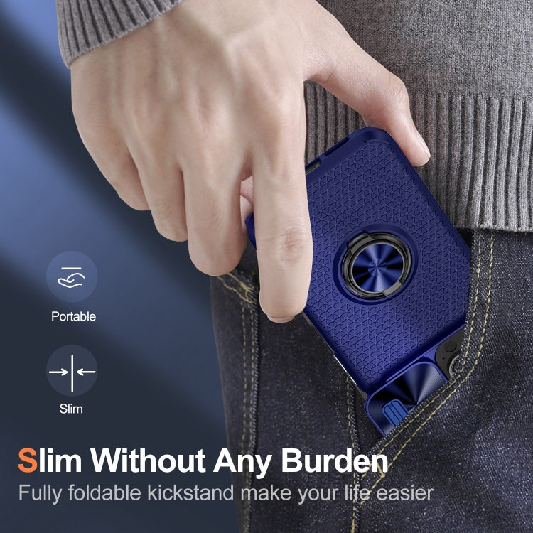 For iPhone 13 Pro Sliding Camshield Armor Phone Case with Ring Holder
