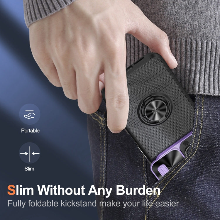 For iPhone 12 Sliding Camshield Armor Phone Case with Ring Holder