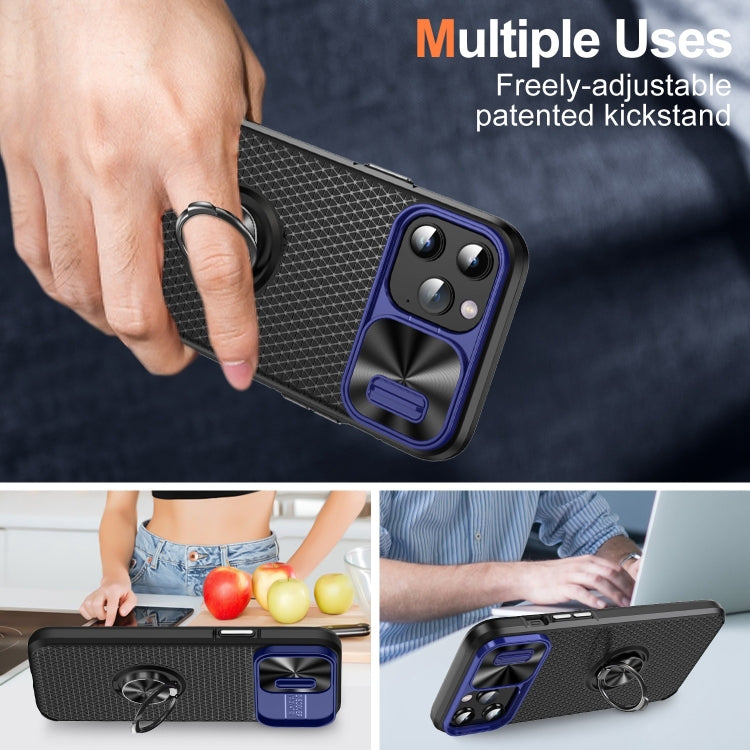 For iPhone 12 Pro Sliding Camshield Armor Phone Case with Ring Holder