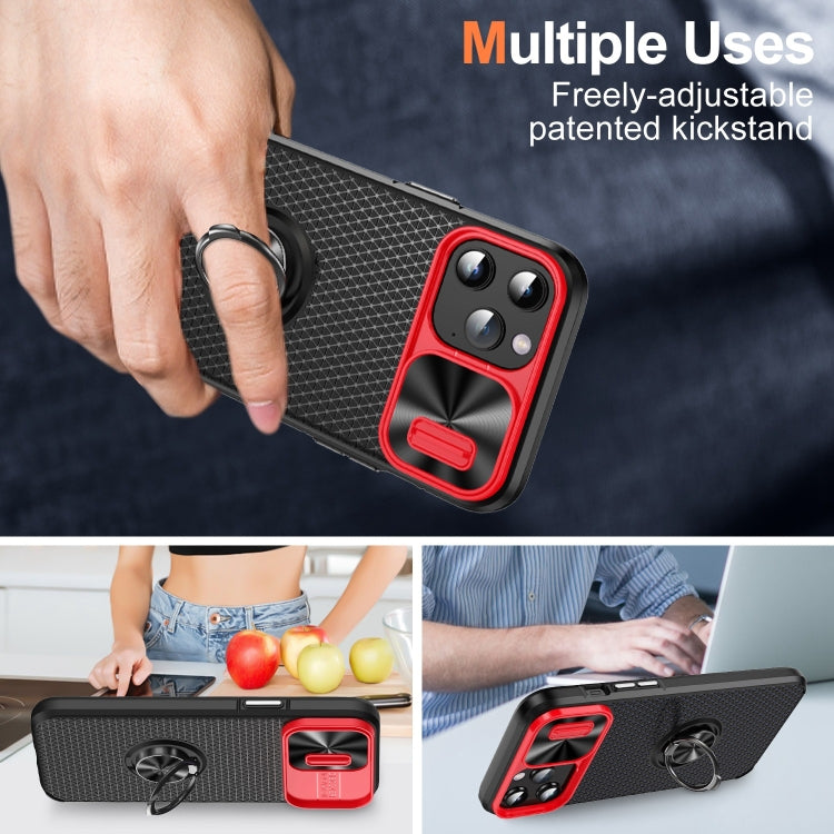 For iPhone 12 Pro Sliding Camshield Armor Phone Case with Ring Holder