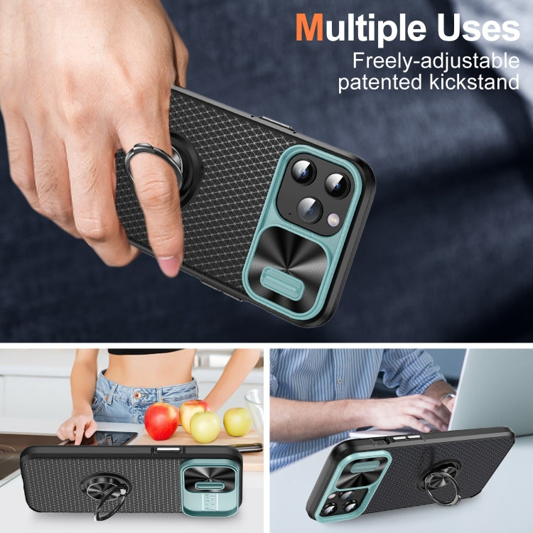 For iPhone 12 Pro Max Sliding Camshield Armor Phone Case with Ring Holder