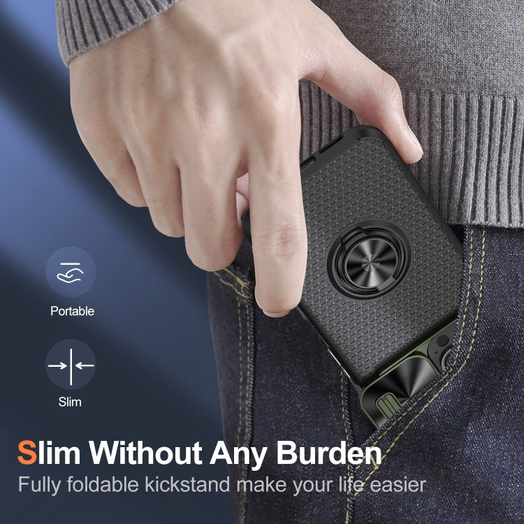 For iPhone 12 Pro Max Sliding Camshield Armor Phone Case with Ring Holder