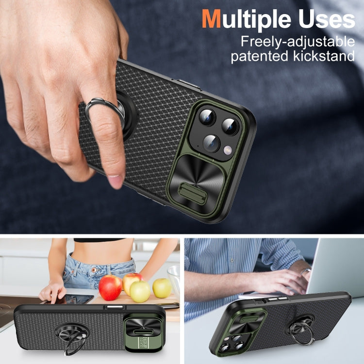 For iPhone 12 Pro Max Sliding Camshield Armor Phone Case with Ring Holder
