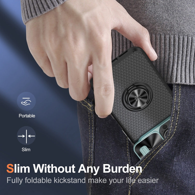 For iPhone 11 Sliding Camshield Armor Phone Case with Ring Holder