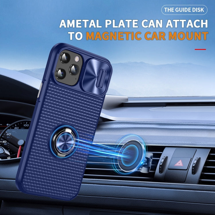 For iPhone 11 Pro Sliding Camshield Armor Phone Case with Ring Holder