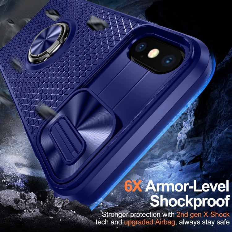 For iPhone X / XS Sliding Camshield Armor Phone Case with Ring Holder