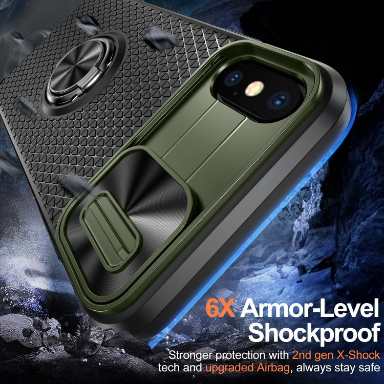 For iPhone X / XS Sliding Camshield Armor Phone Case with Ring Holder