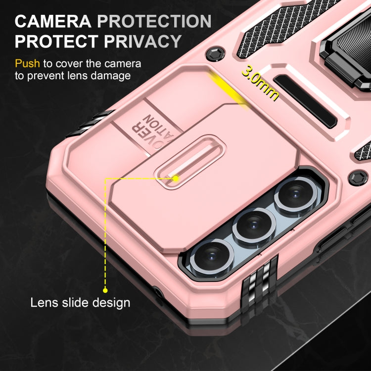 For Samsung Galaxy A54 5G Armor PC + TPU Camera Shield Phone Case