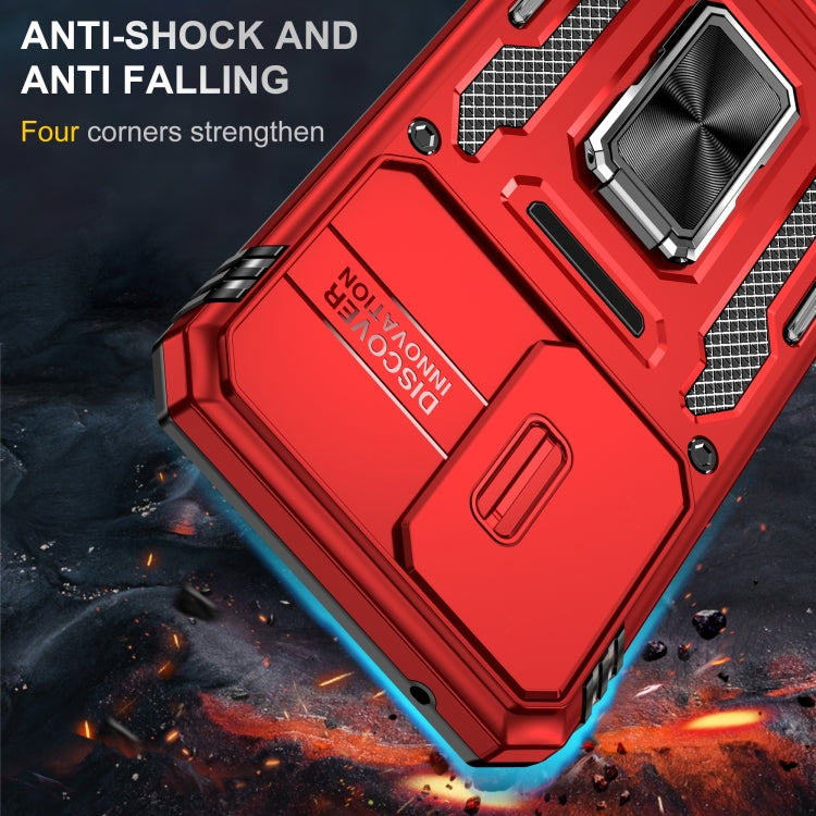 For Samsung Galaxy A54 5G Armor PC + TPU Camera Shield Phone Case
