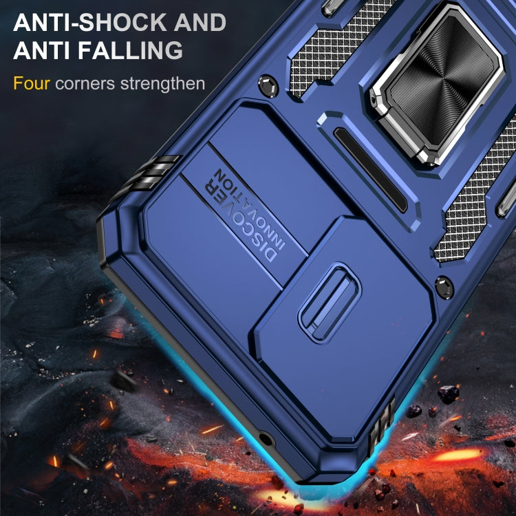 For Samsung Galaxy A54 5G Armor PC + TPU Camera Shield Phone Case