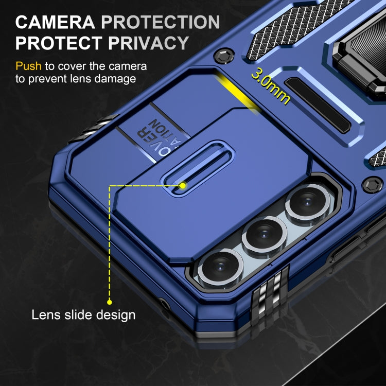 For Samsung Galaxy A54 5G Armor PC + TPU Camera Shield Phone Case