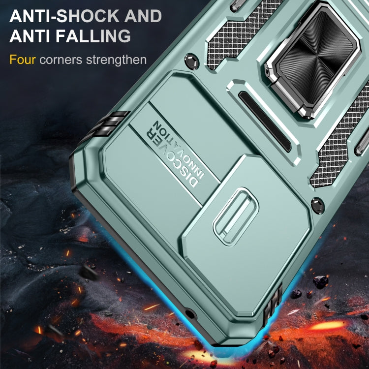 For Samsung Galaxy A54 5G Armor PC + TPU Camera Shield Phone Case