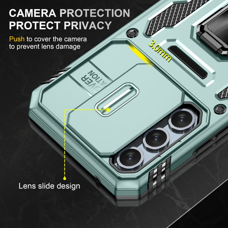 For Samsung Galaxy A54 5G Armor PC + TPU Camera Shield Phone Case