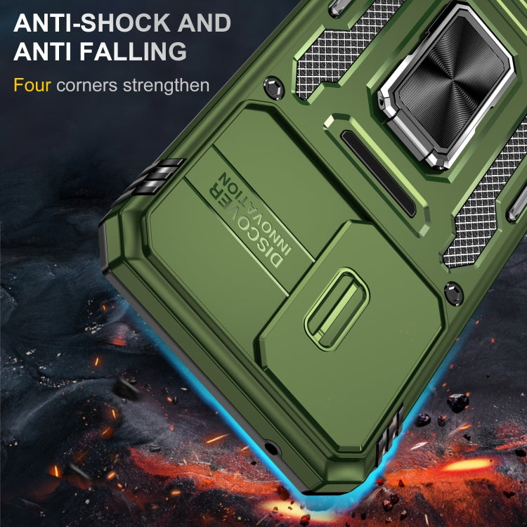 For Samsung Galaxy A54 5G Armor PC + TPU Camera Shield Phone Case
