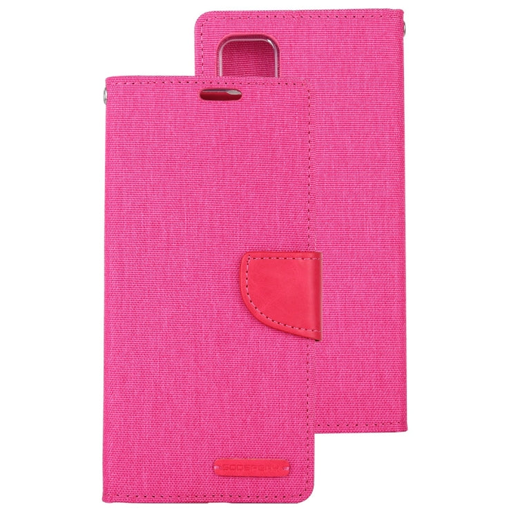 For Galaxy A51 GOOSPERY CANVAS DIARY Canvas Texture Horizontal Flip PU Leather Case, with Holder & Card Slots & Wallet