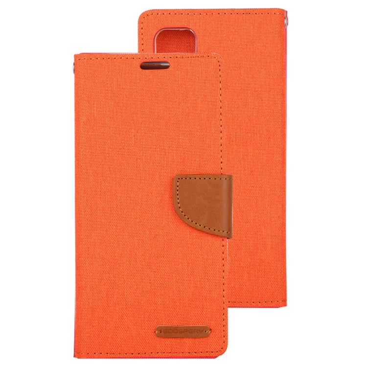 For Galaxy A51 GOOSPERY CANVAS DIARY Canvas Texture Horizontal Flip PU Leather Case, with Holder & Card Slots & Wallet