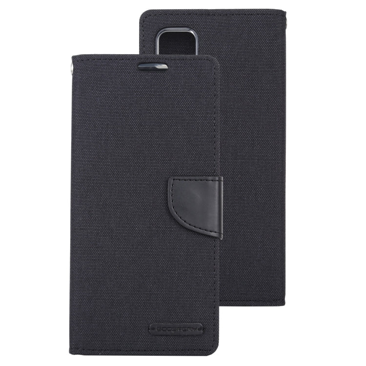 For Galaxy A51 GOOSPERY CANVAS DIARY Canvas Texture Horizontal Flip PU Leather Case, with Holder & Card Slots & Wallet