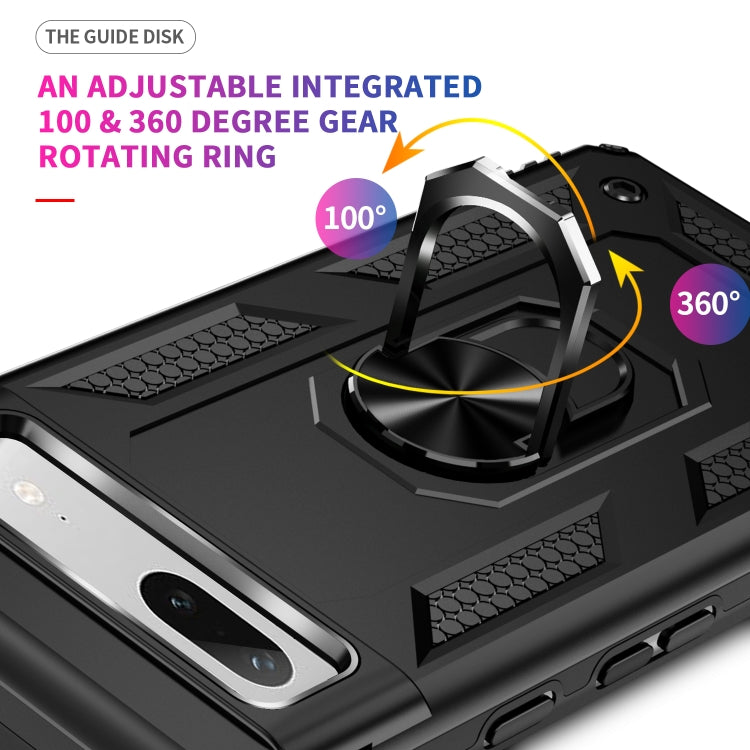 For Google Pixel 7a Shockproof TPU + PC Phone Case with Holder